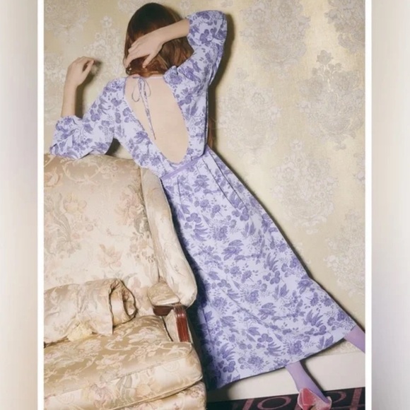 Hill House Simone Maxi Dress in Lilac Floral - Picture 2 of 6